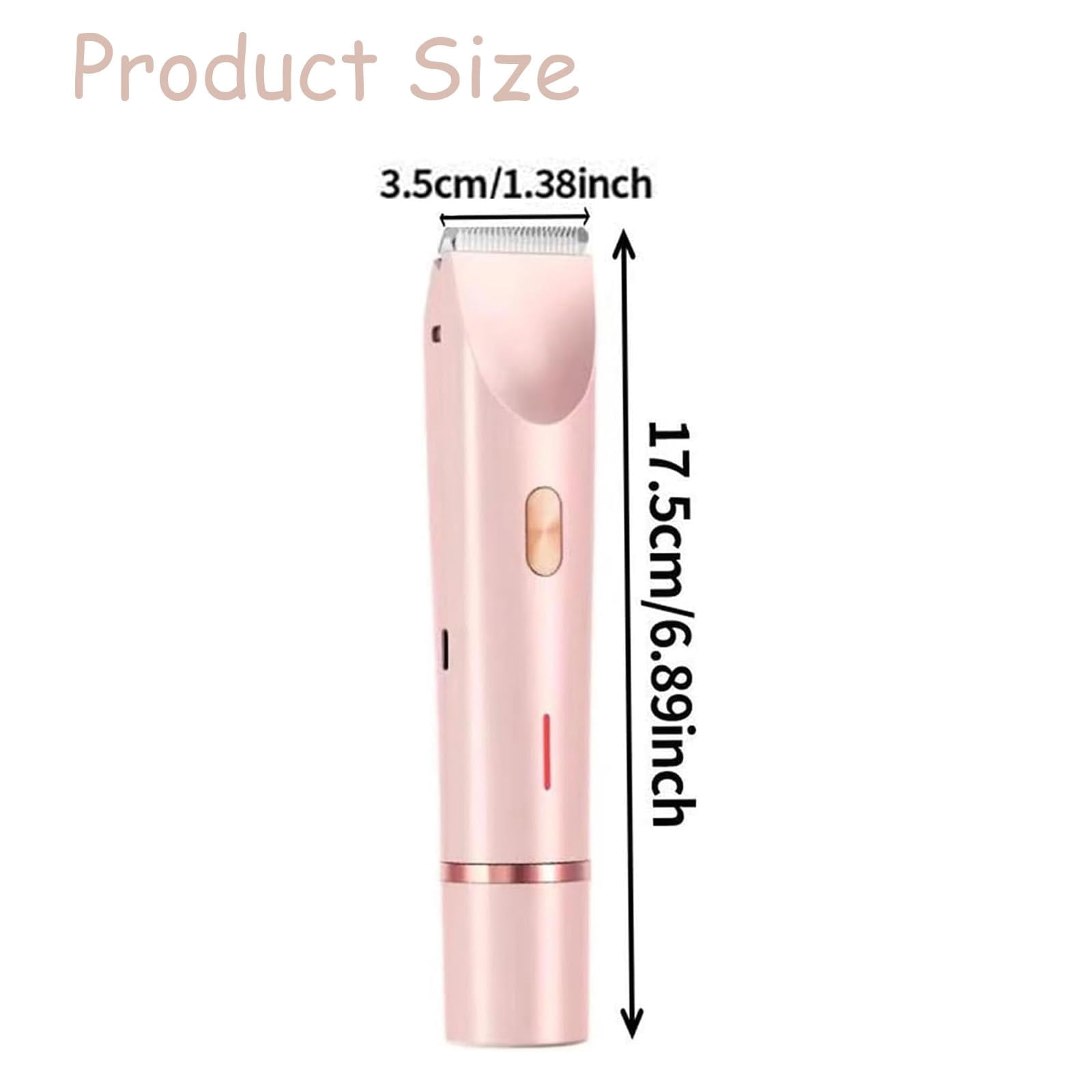 Electric Trimmer for Women, Bikini Trimmer for Women, Electric Shaver and Razor Rechargeable 2-in-1 Body and Facial Epilator, Dual-Head Shaver