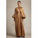 thumbnail image 1 of Vestido maxi vestido bellabarnetten Kuhany con cuello redondo y pliegues, 1 of 5