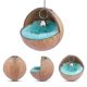 thumbnail image 3 of Coconut Shell Sleeping Bed Random Color Nest Cushion For Hamster Guinea Pig Squirrel (random Color), 3 of 3