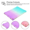 thumbnail image 3 of Dteck Case for Apple iPad 9th Generation 10.2" (2021), iPad 8th Gen 2020 Shockproof Slim Rubber iPad 7th Gen 10.2" 2019 Case Ultra-Thin Lightweight Back Protective TPU Cover,Purple+Green, 3 of 4