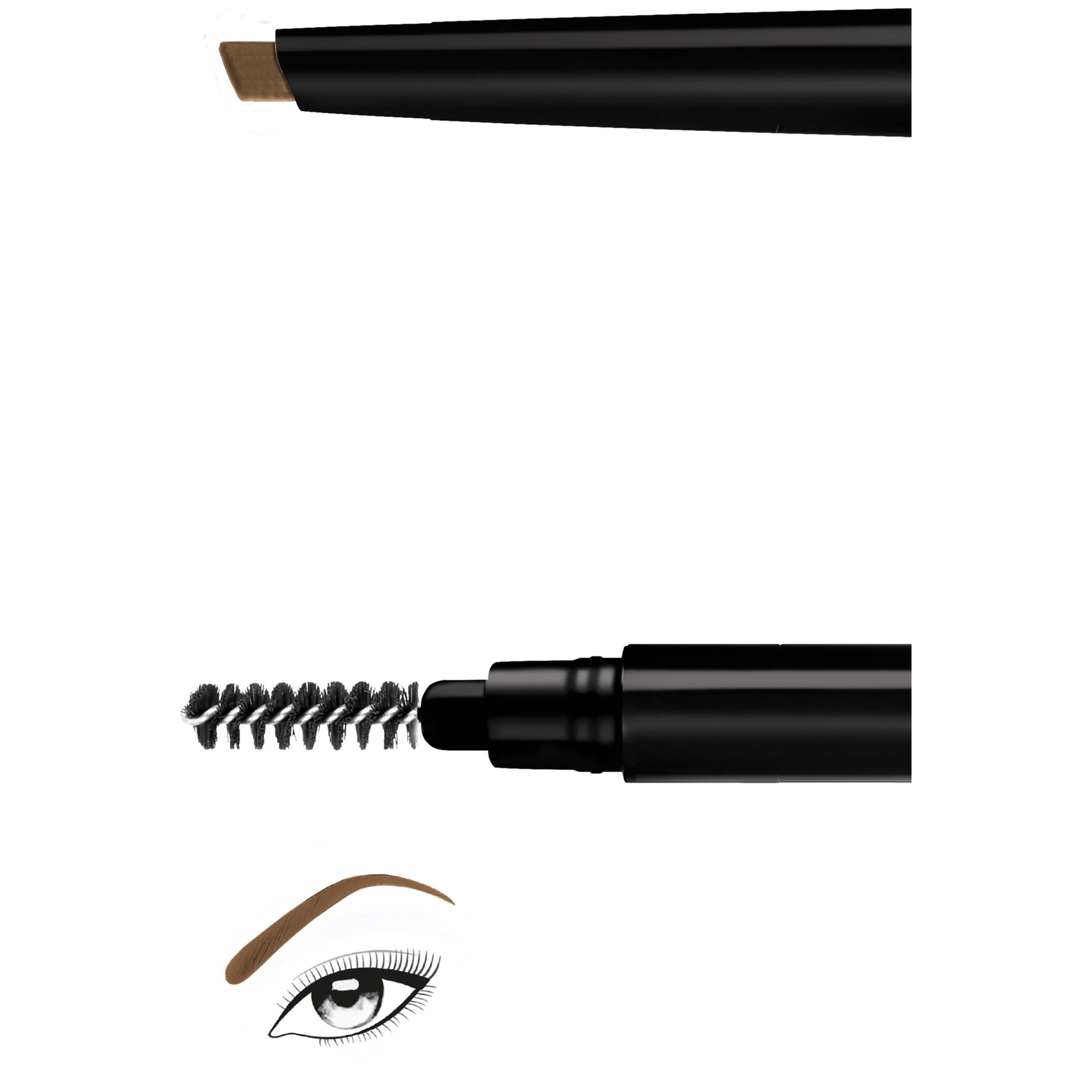 (2 pack) L'Oreal Paris Stylist Shape and Fill Mechanical Eyebrow Makeup Pencil, Dark Blonde
