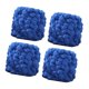 thumbnail image 2 of Hilo grueso de pompón, 4 bolas, cómodo para tejer a mano, hilo suave, hilo de peso para cojines, almohadas, bufandas, manualidades Azul, 2 of 8