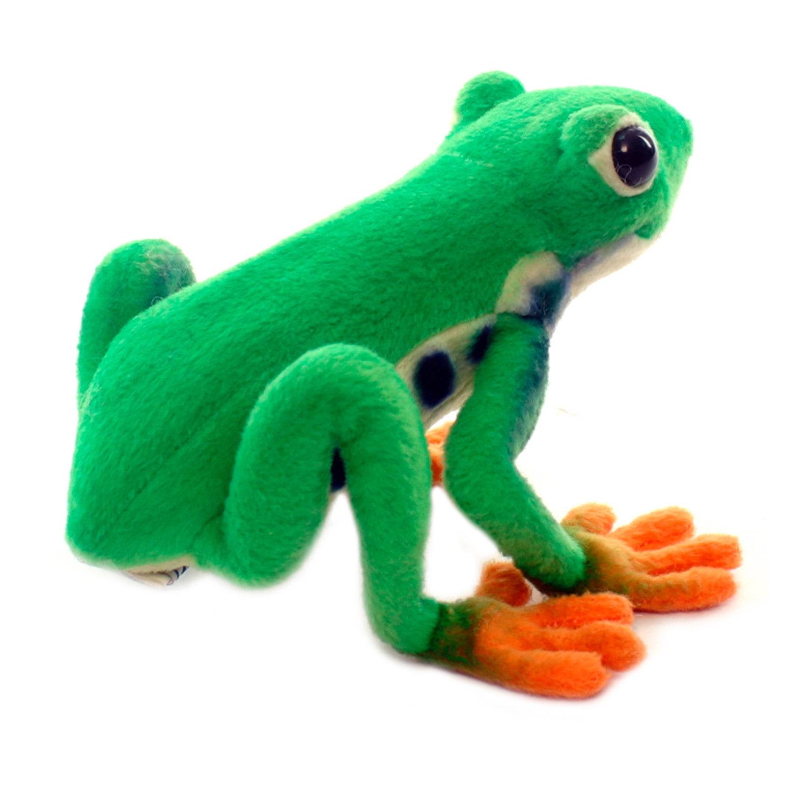 Hansa Plush Green Tree Frog, 7"