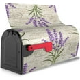 thumbnail image 3 of Lavenders Flowers Mailbox Covers Magnetic Spring Floral Post Letter Box Cover for Garden Yard Decor Outside Home Standard 21x18 in, 3 of 6