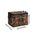 thumbnail image 3 of Kraoden Foldable Storage Box, Large Capacity Fabric Organizer with Lid for Clothing, Toys, and Miscellaneous Items, Durable Non-Woven Fabric with Antique Wooden Box Patterns, 3 of 6
