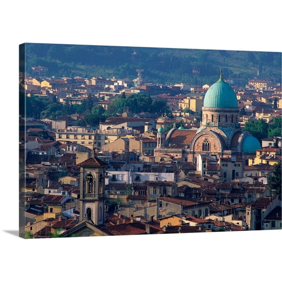Great BIG Canvas | "Overall view of Florence, Italy" Canvas Wall Art - 24x16