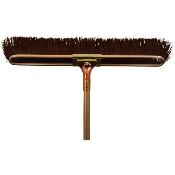 1 PK, Bruske 2174-CS-4-Bruske 23 In. W. x 65 In. L. Steel Handle Coarse Sweep Push Broom