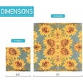 thumbnail image 2 of 40 Pcs Sunflower Paper Napkins, 3Ply Floral Decor Cocktail Napkins for Party Lunch Dinner, Fall Paper Napkins for Decoupage, Disposable Sunflower Napkins, 13"x13", 2 of 7