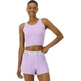 thumbnail image 2 of Hanes Women's Originals Comfywear Rib Crop Tank and Sleep Shorts, 2-Piece Set, 2 of 5