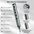 thumbnail image 3 of 72-in-1 Mini Electric Screwdriver Set, Small Precision Screwdriver Set, Cordless & Rechargeable, 64 Magnetic Bits, 5 Torque Settings, LED S, 3 of 8