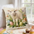 thumbnail image 5 of HASACHYL Embroidery Throw Pillow Cover 18 Inch - Short Lint Decorative Pillowcase for Sofa, Living Room, Bedroom, Home Decor, Cute Easter Good Things Design, 5 of 6