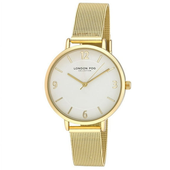 London Fog Regent Gold Mesh Watch