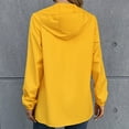 thumbnail image 6 of IROINNID Women's Mid-Length Zip Up Jacket Solid Color Long Sleeve Waterproof Outdoor Sports Casual Jacket, Yellow, 6 of 6