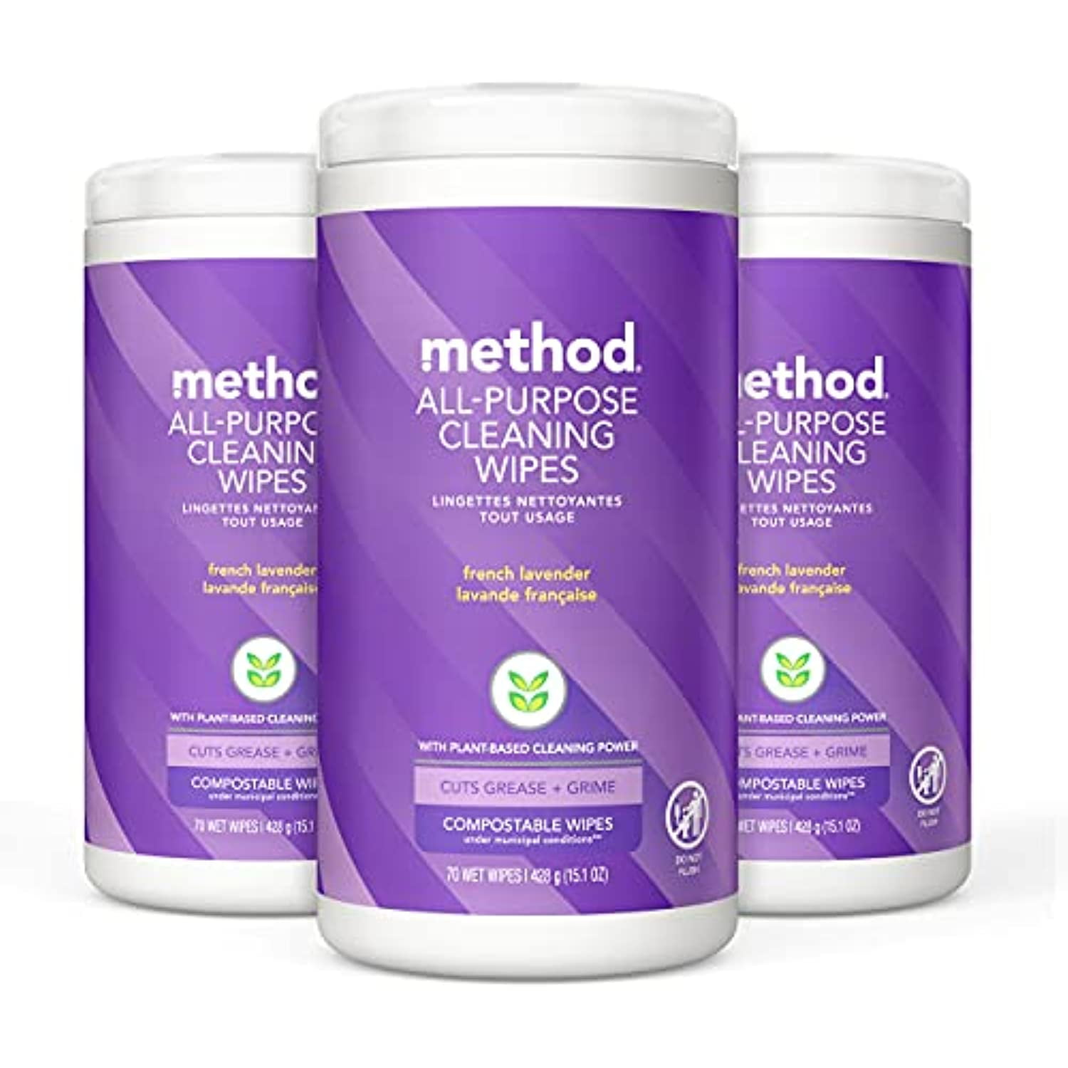 Method AllPurpose Cleaning Wipes, French Lavender, MultiSurface