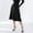 Black, variant on Flared Midi Skirt for Women Elastic Waist A Line Swing Skirt Casual Office Workwear Modest Long Skirts