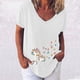 thumbnail image 2 of Elegante mujer con cuello en V estampado camiseta blusa Tops sudadera OAVQHLG3B Store  lin121212, 2 of 4