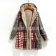 thumbnail image 1 of Abrigo de talla grande para mujer Abrigo con capucha y forro de piel sintética mullida Chaqueta MABOTO Chaqueta, 1 of 7