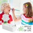 thumbnail image 4 of Herramienta limpiadora de brochas de pintura para niños – Enjuagadora de brochas con botella en forma de estrella Herramienta de limpieza para enjuagadora de brochas de pintura (verde), 4 of 5