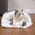 thumbnail image 4 of Warm Cat Sleeping Bag Removable Cat Bed Winter Warm Cat House Small Pet Bed, 4 of 4