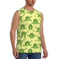 thumbnail image 2 of Xecao Funny Frogs Print Men's Tank Top: Sleek Sleeveless Tee for Casual Sports and Beach Occasions-Large, 2 of 7
