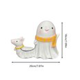 thumbnail image 3 of (2 Pack) Statue de Chien d'Halloween Figurine en Résine pour Décoration de Jardin Intérieur et Extérieur - Design Unique de Chien Marchant pour Exposition sur Table, 3 of 7