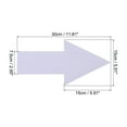 thumbnail image 2 of Unique Bargains Directional Arrow Sticker, 12' PVC Arrow Removable Adhesive Decals for Wall Floor Marking, White, 24Pack, 2 of 6