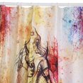 thumbnail image 4 of 180 x 200 cm Cortina de pintura abstracta 3D Cortinas de ducha con impresión impermeable 9#, 4 of 4