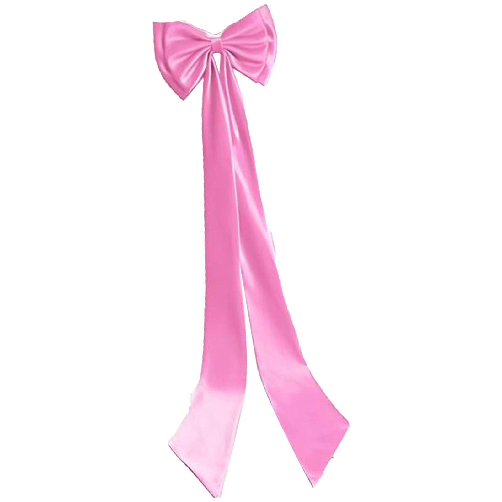 Satin Bow Train Removable Detachable Large Elegant Fabric Statement Accessory for Women Bridal Events