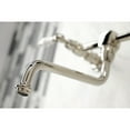 thumbnail image 4 of Kingston Brass KS1216PL Heritage Double-Handle Wall Mount Bathroom Faucet, Polished Nickel, 4 of 8