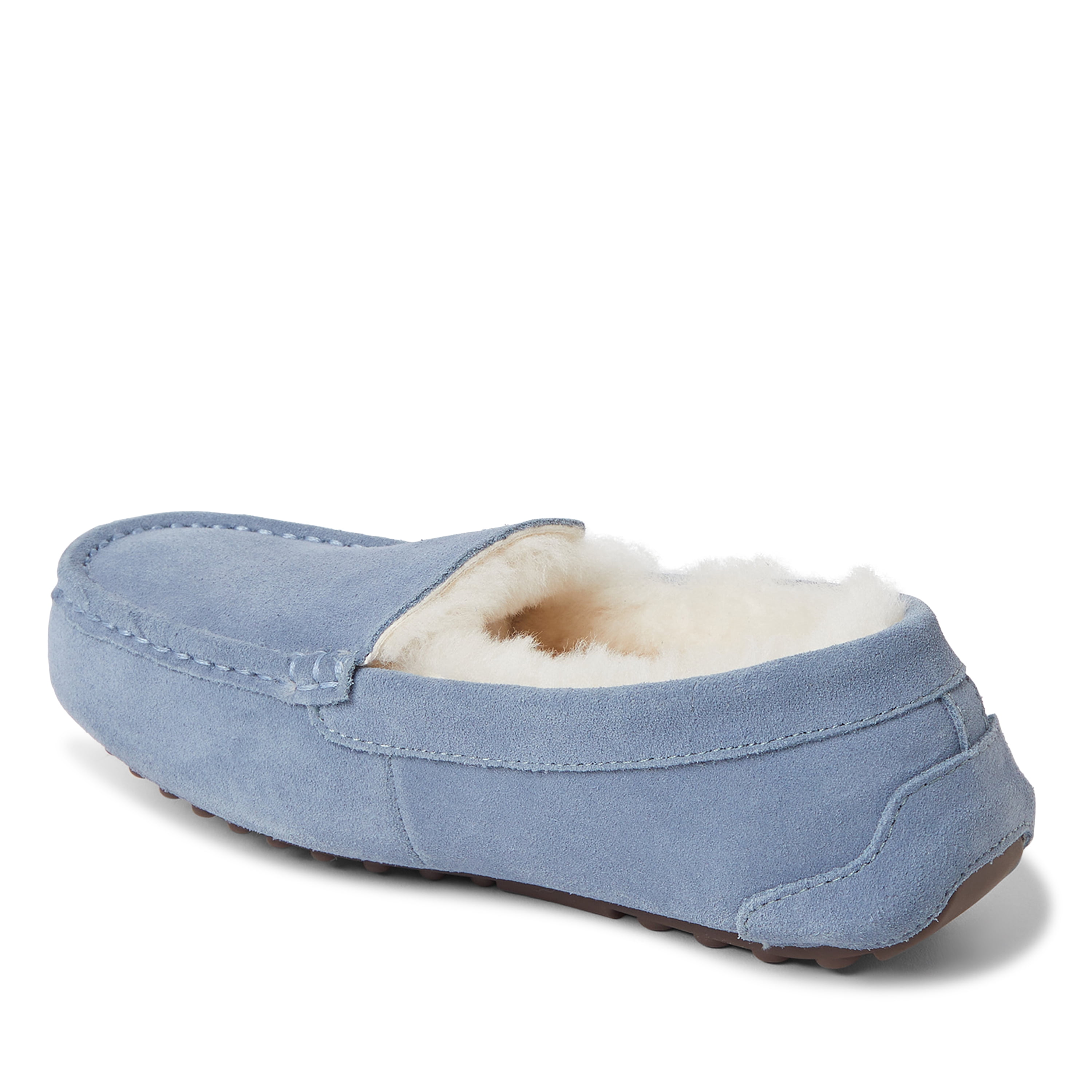 Fireside By Dearfoams Women's Mel Genuine Shearling Moccasin Slipper