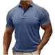thumbnail image 1 of Camisa Casual Sólida de los Hombres, Top de Manga Corta de Ajuste Suelto de Verano con Bolsillo de Botón para Uso Al Aire Libre Y Diario, Blusa Ligera, 1 of 6