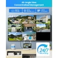 thumbnail image 2 of 5MP Security Camera System with 12.5" LCD Monitor, ZOSI WiFi-6 Wireless Outdoor PTZ Security Camera, AI Detection, Color Night Vision, 2 Way Audio, 2TB HDD for 24/7 Recording, Home Business Security, 2 of 11
