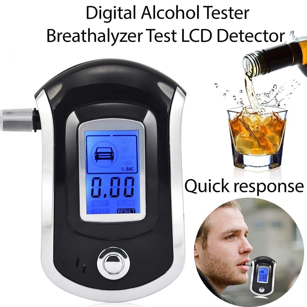 AT6000 Digital LCD Alcohol Breathalyser Drink Driving Breathalyzer Breath Tester
