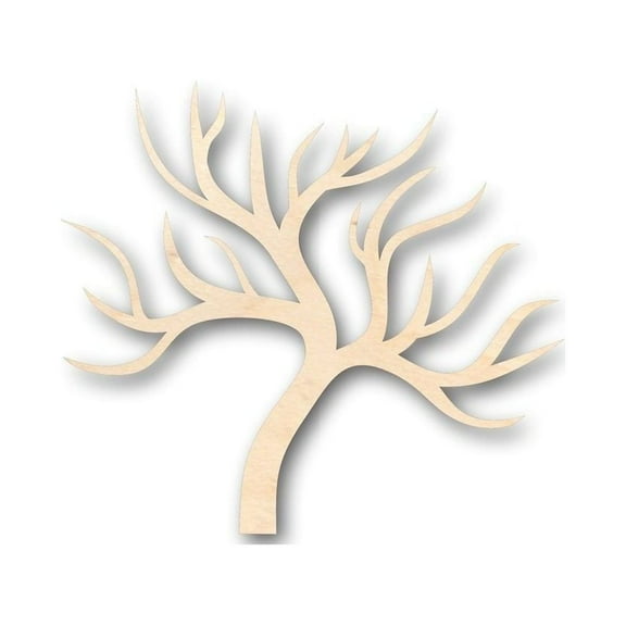 Unfinished Wood Tree No Leaves Shape - Fall - Winter - Craft - up to 46" DIY 18" / 1/4"
