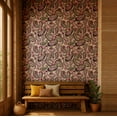 thumbnail image 2 of S4Sassy Paisley & Floral Wallpaper - Asian Style Wall Covering, 25" X 120" Self-Adhesive Textured Vinyl Walls Paper, Decorative Wallwrap, Easy Diy Walls Covering For Bedroom, Living Room - Purple, 2 of 7