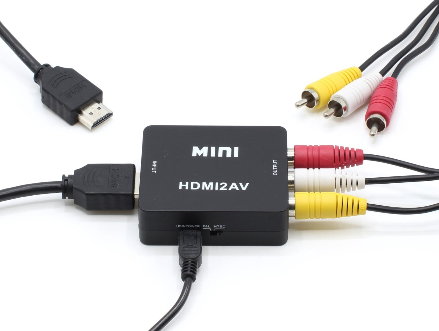 THE CIMPLE CO - HDMI to RCA Converter Kit - FEATURES Converter - HDMI & Composite Cables - Black