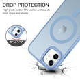 thumbnail image 3 of BENTOBEN iPhone 11 Case , 6.1" Slim Translucent Matte Magnetic Shockproof Protective Anti Slip Women Men Cover Case for iPhone 11 6.1 inch Blue, 3 of 8
