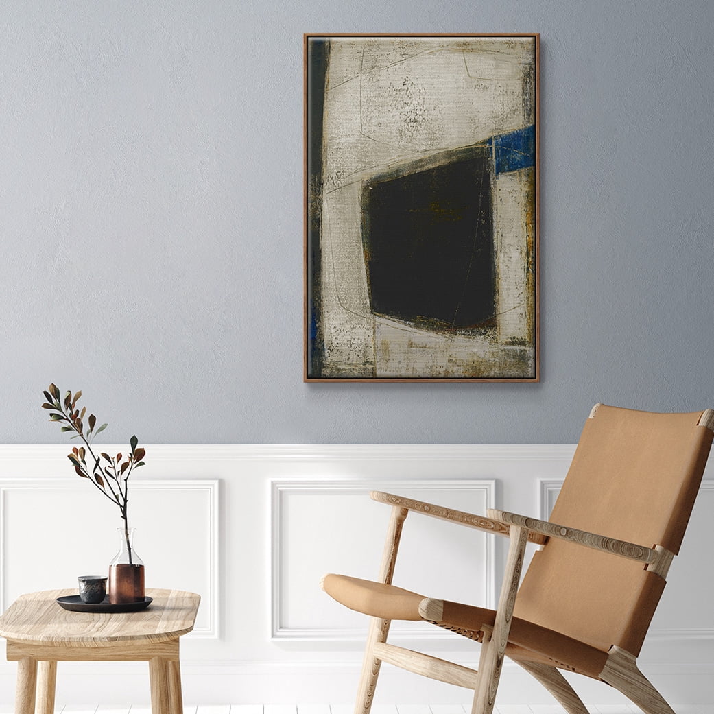 Policy of Truth II Framed Premium Gallery Wrapped Canvas - Ready to Hang - 25 x 37 - Walnut Floating Frame