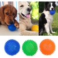 thumbnail image 4 of 3/6 PCS Pet Squeaky Chearing Balls, Dog Soft Stab Balls Cleaning Teeth Toys Balls, para Small Medium Large Pet Dog Cat Toys, azul/naranja/verde Xemadio WMXL-249-1, 4 of 8