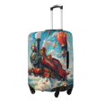 thumbnail image 1 of Balery Beautiful Red Train Hot Air Balloon Funda de equipaje, fundas para maletas, elástica, lavable, protector de maletas, compatible con maletas de 18 a 32 pulgadas-Medium, 1 of 7