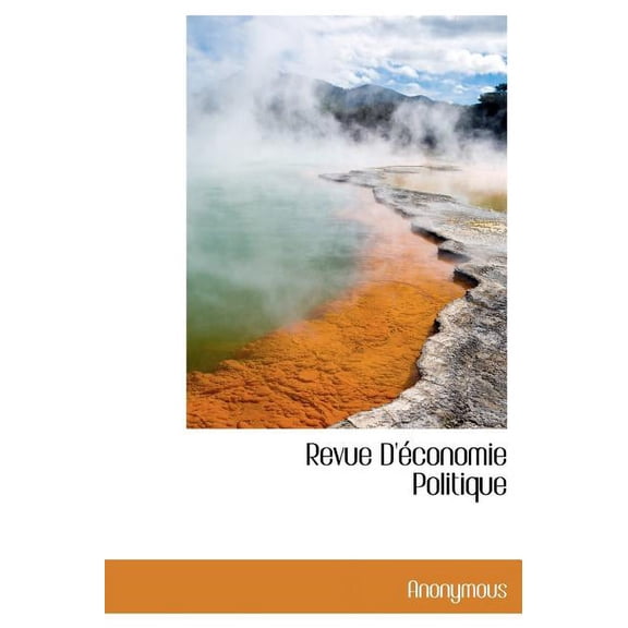 Revue D' Conomie Politique (Hardcover)