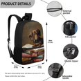 thumbnail image 3 of Jeiento Football Abstract Fire Backpack Set with Lunch Box and Pencil Case School Bag Rucksack Casual Daypack Girls Knapsack Set of 3 Pack Cute Orca Purse, 3 of 7