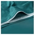 thumbnail image 5 of KITYDALK Premium Velour Velvet Duvet Cover Set - Duvet Cover (104” x 90”) & 2 Pillow Shams (20” x 36”) - 3-Piece Set - Deep Teal, King Size, 5 of 8