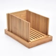 thumbnail image 4 of Bamboo Bread Slicers Crumb Catcher Compact Folding for Kitchen Baking Slicing B, 4 of 8