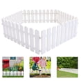 thumbnail image 3 of 5Pcs Garden Picket Fence Plastic White Edgings Decorative Landscape Path Panels, 3 of 6