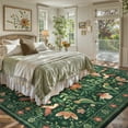 thumbnail image 4 of Lahome Decor Large 8'x10' Boho Floral Area Rugs for Living Room,Non Slip Rug with Bird Printed Machine Washable,Soft Indoor Low Pile Carpet for Bedroom Dining Room Playroom Office,Green, 4 of 9
