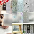 thumbnail image 1 of Película de privacidad esmerilada para ventanas, adhesivo estático no adhesivo, vinilo decorativo para ventanas, ideal para el hogar y la oficina., 1 of 8