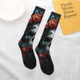 thumbnail image 5 of Salouo Butterfly Flower Skull Print Women's Men's Ankle Socks 1-pack Casual Athletic Socks for Unisex Adult Moisture-Wicking Socks for Daily Wear/Running/Sport, 5 of 8