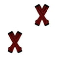 thumbnail image 4 of ZheElen Easy To Wear Over Knee Socks Highly Elastic And Durable Soft And Breathable Wide Application Polyester Easy To Match Red and black 2Set, 4 of 6