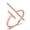 Parallel rose gold, variant on Adjustable Index Finger Ring Fashion Multi Layer Winding Design with Diamond Processing and Inlaid Artificial Gems Geometric Knuckle Ring Jewelry